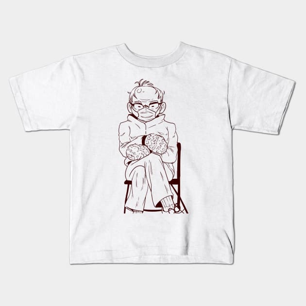 Bernie Mittens 2021 Kids T-Shirt by kelsmister